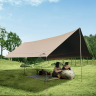Тент NATUREHIKE CLOUD SKIES TARP LITE CNK2350WS015 150D, 680*575 см для кемпинга, светло-коричневый 6977465866417